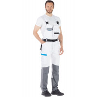 Полукомбинезон мужской рабочий летний "Старт" белый с серым