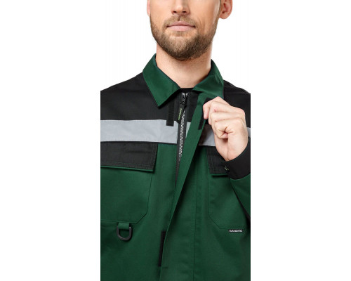 Костюм мужской рабочий летний "Джокер" МВО с брюками зеленый-черный